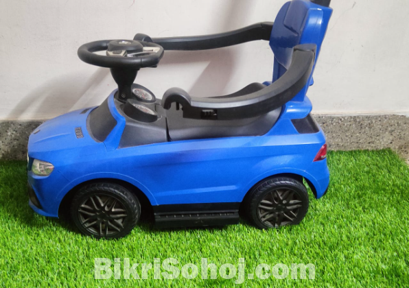 Mercedes Benz Model Baby Ride On Push and Pull Car - Blue